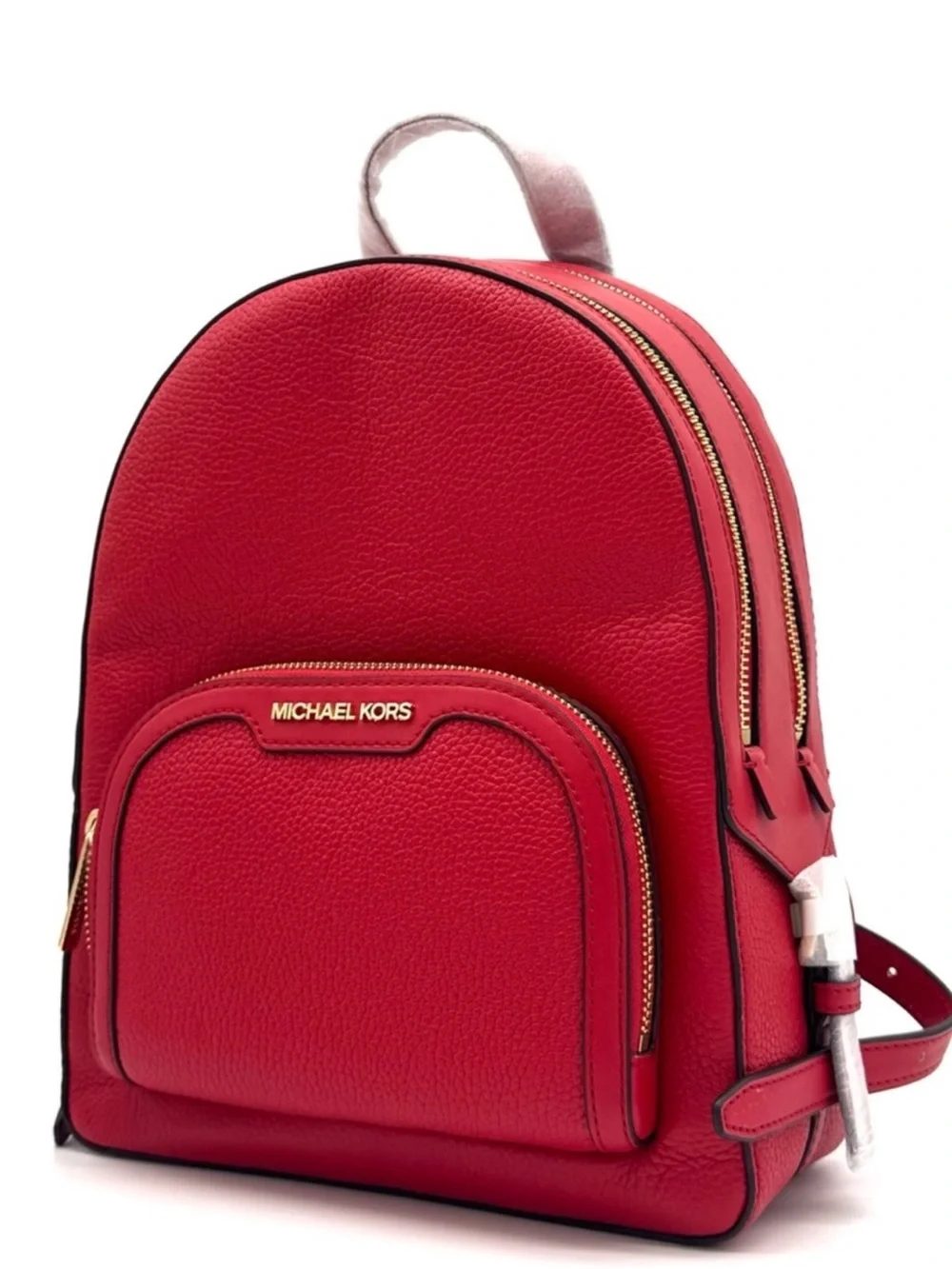 Michael Kors Jaycee Medium Signature Logo Backpack Bright Red